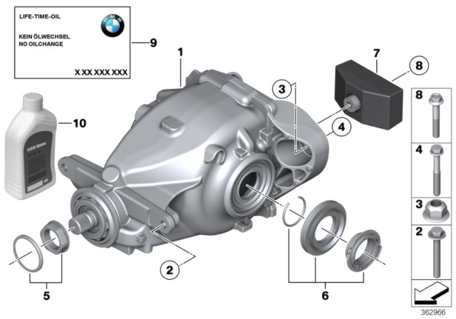 2014 BMW ActiveHybrid 3 Rear-Axle-Drive Diagram 2