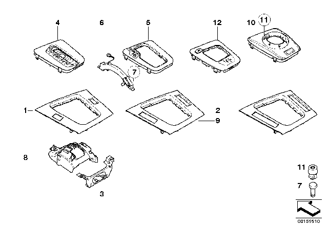 2005 BMW 325i Storing Partition Cover Diagram