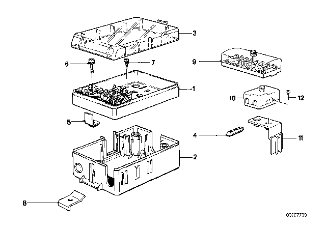 1985 BMW 528e Fuse Box Diagram