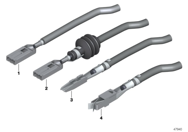 2009 BMW 128i Laminated Contacts / Spring Contacts Diagram