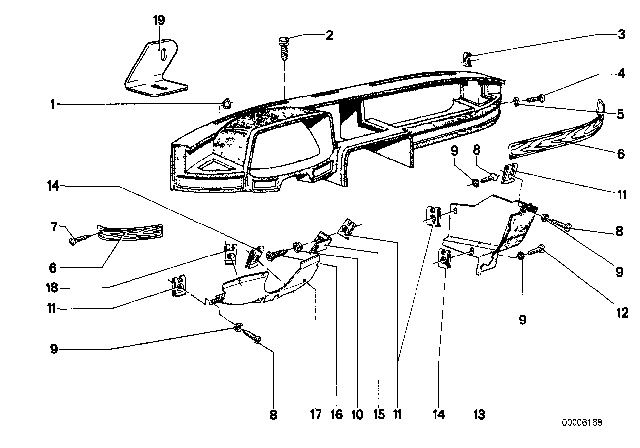 1979 BMW 528i Recessed Oval Head Sheet-Metal Screw Diagram for 07119902421