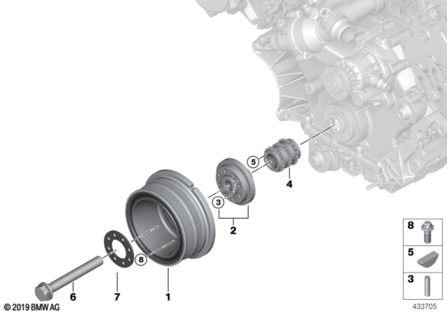 2010 BMW X5 Belt Drive-Vibration Damper Diagram