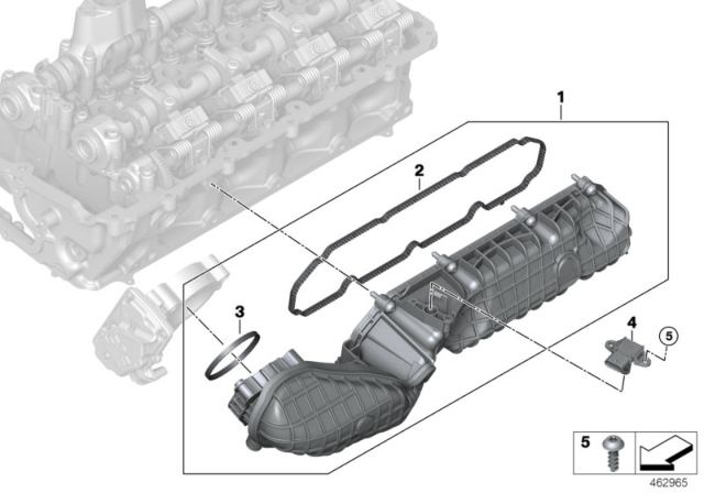 2020 BMW M5 Intake Manifold Diagram