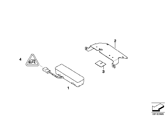 2009 BMW 328i Flashing Light, Rear Diagram