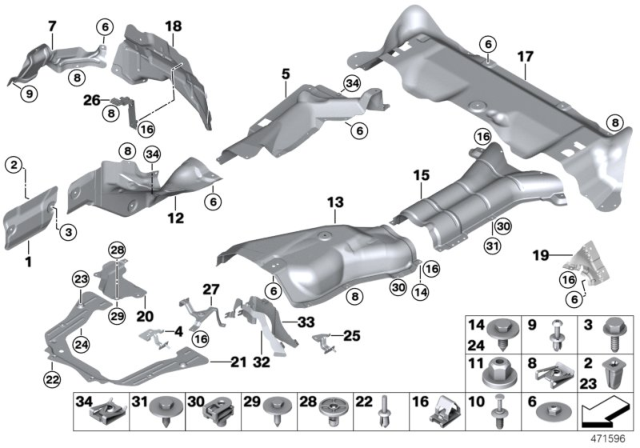 2016 BMW X5 Heat Insulation Diagram