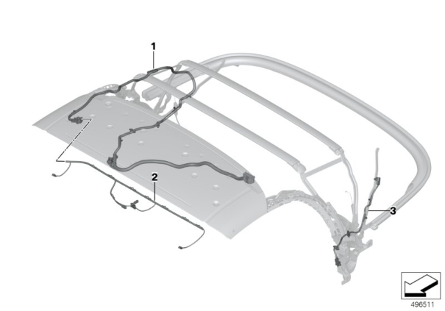 2020 BMW Z4 Convertible Top Electrical System / Harness Diagram