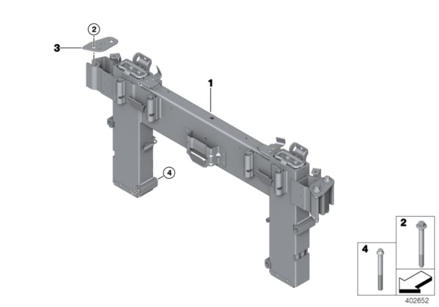 2019 BMW 230i xDrive Screw Plate, Right Diagram for 54627307002