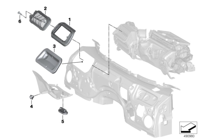 2020 BMW Z4 Air - Inlet Duct, Engine Compartment Diagram