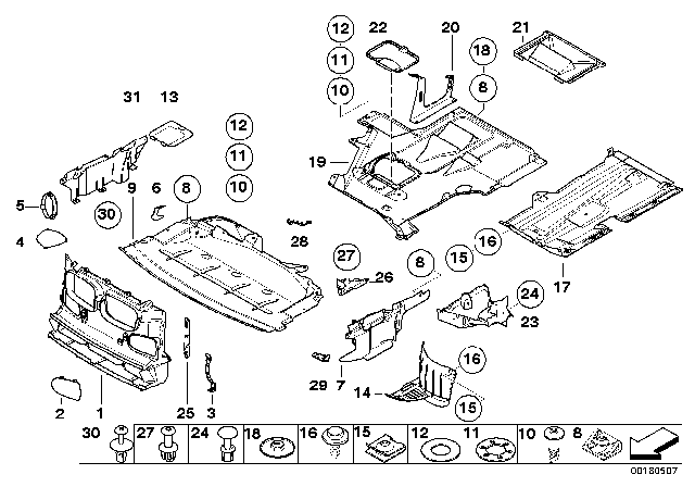 1999 BMW 528i Air Ducts Diagram