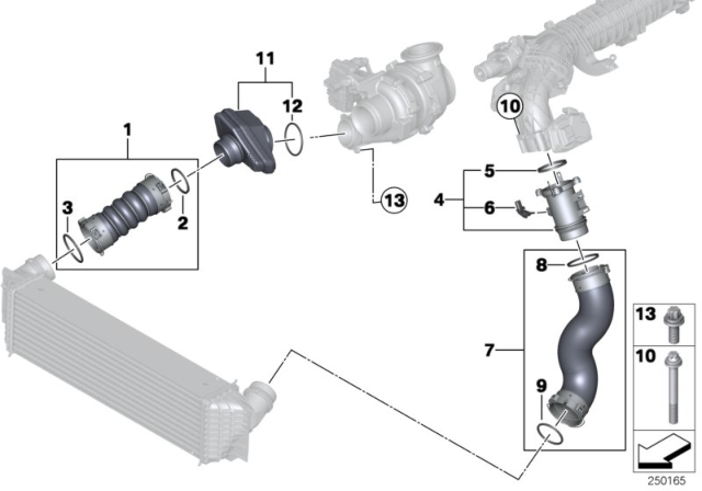 2015 BMW 535d Silencer Diagram for 11658513672