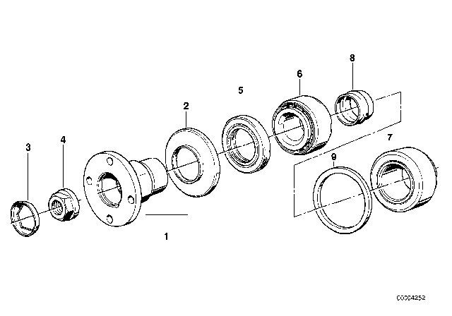 1995 BMW 318ti Drive Flange Suspension / Gasket Diagram 2