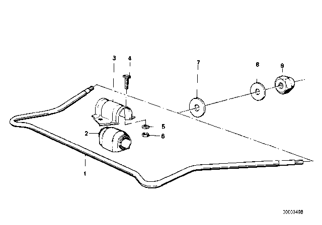 1978 BMW 320i Stabilizer, Front Diagram 2