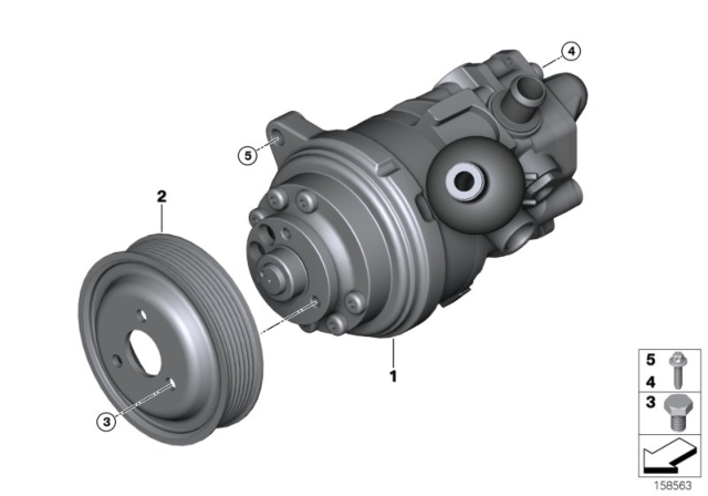 2007 BMW X5 Tandem Pump Diagram for 32416783962