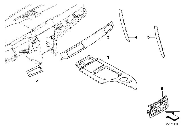 2004 BMW 530i Individual Wood, Pianolack Schwarz Diagram