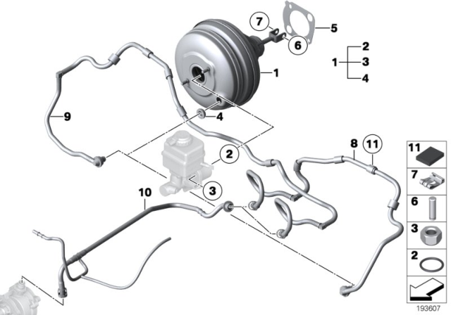 2012 BMW 740i Power Brake Unit Depression Diagram