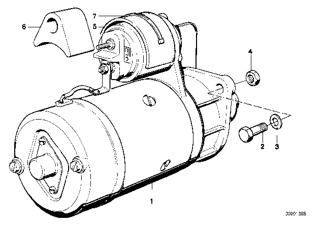 1985 BMW 535i Starter Diagram