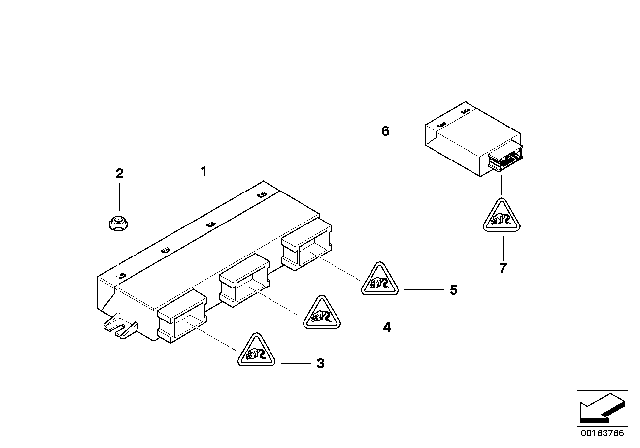 2010 BMW X6 Control Unit / Modules Diagram