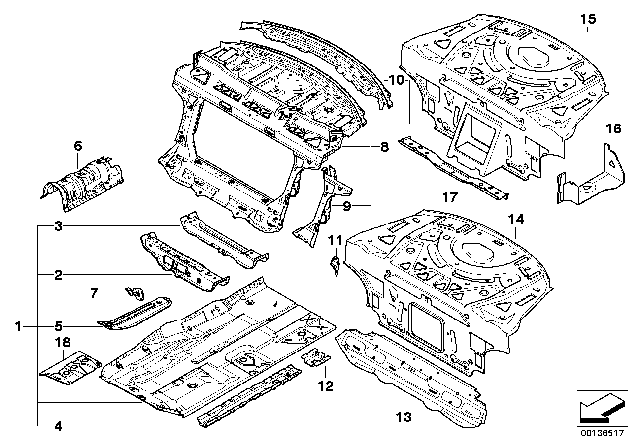 2010 BMW 650i Partition Trunk Diagram