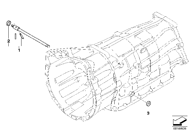 2007 BMW X3 Gearshift (GA6L45R) Diagram