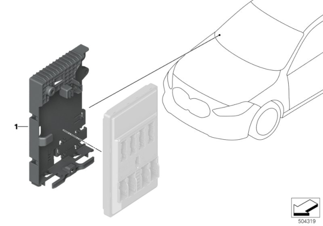 2020 BMW 228i xDrive Gran Coupe Holder, Body Domain Controller BDC Diagram