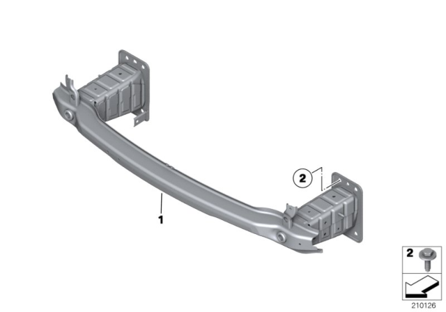 2013 BMW X5 Support, Front Diagram