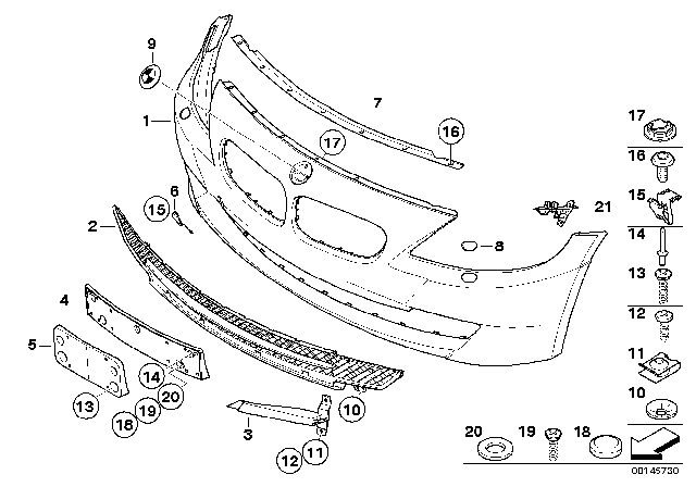 2008 BMW Z4 Trim Panel, Front Diagram