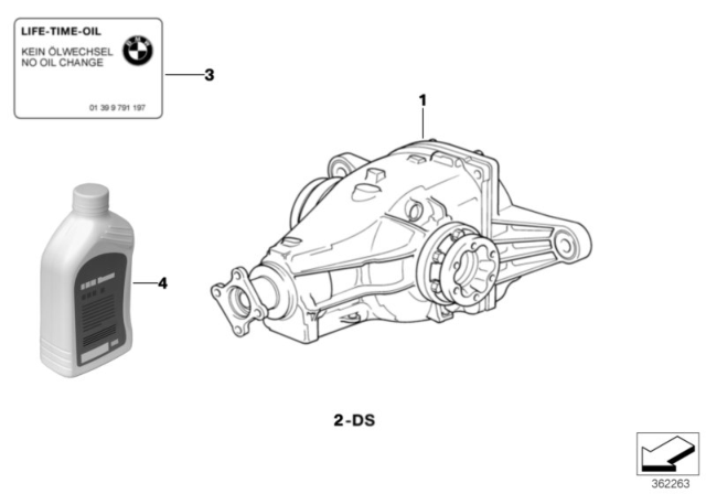 1994 BMW 325i Rear-Axle-Drive Diagram