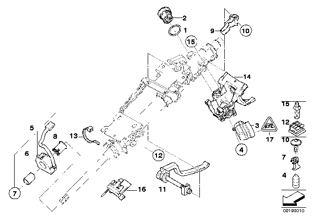 2008 BMW Z4 Repair Kit, Steering Angle Sensor Diagram for 32306793313