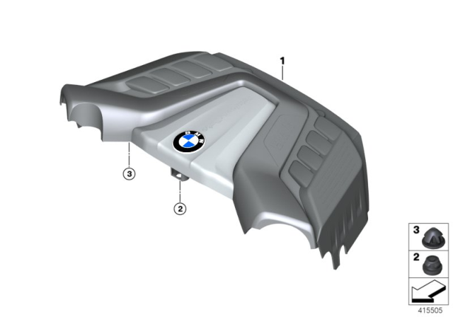 2015 BMW X6 M Sound Protection Cap Diagram