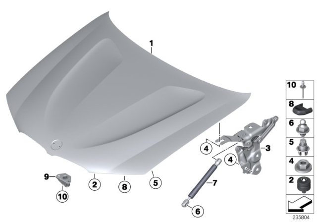 2015 BMW X4 Engine Mood / Mounting Parts Diagram