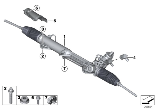 2012 BMW 328i xDrive Hydro Steering Box Diagram