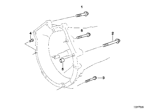 2003 BMW 325Ci Gearbox Mounting Diagram