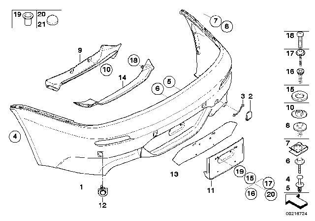 2007 BMW M6 Flap, Towing Eye, Primed Diagram for 51127899499