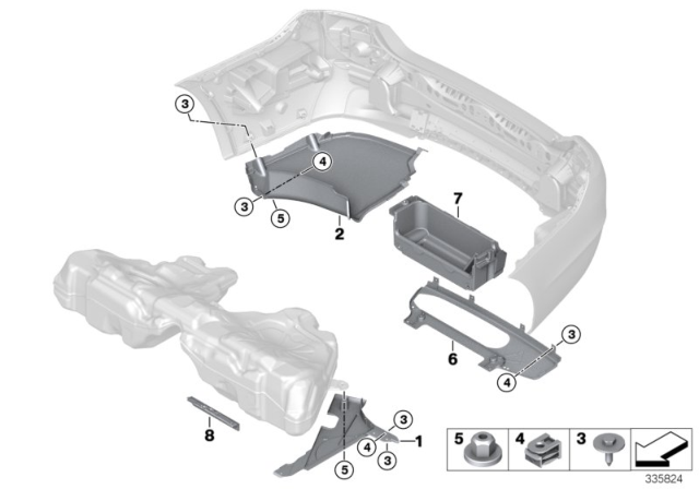 2014 BMW 535i Underbody Paneling Diagram 3