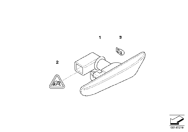 2010 BMW 128i Additional Turn Indicator Lamp Diagram