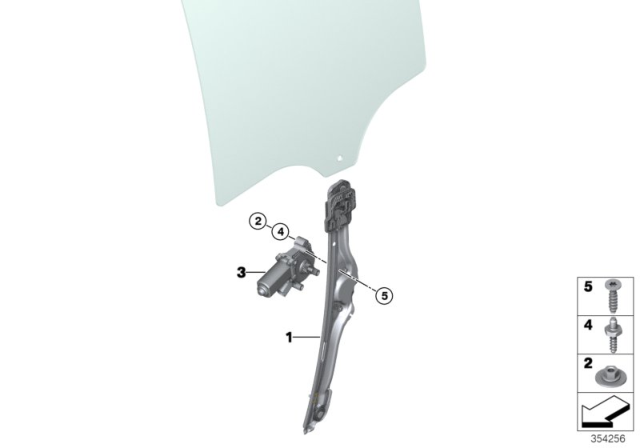 2016 BMW X5 Door Window Lifting Mechanism Diagram 2