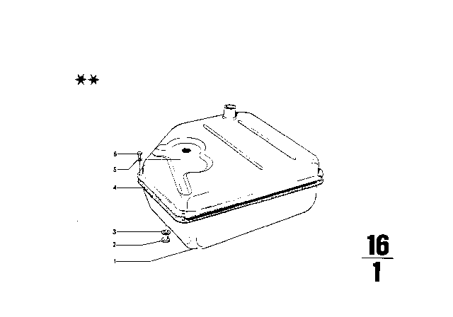 1969 BMW 2002 Fuel Tank Diagram 1