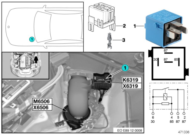 2009 BMW Z4 Relay, Valvetronic Diagram