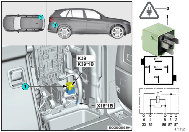 2017 BMW X6 Relay, Cool Box Diagram