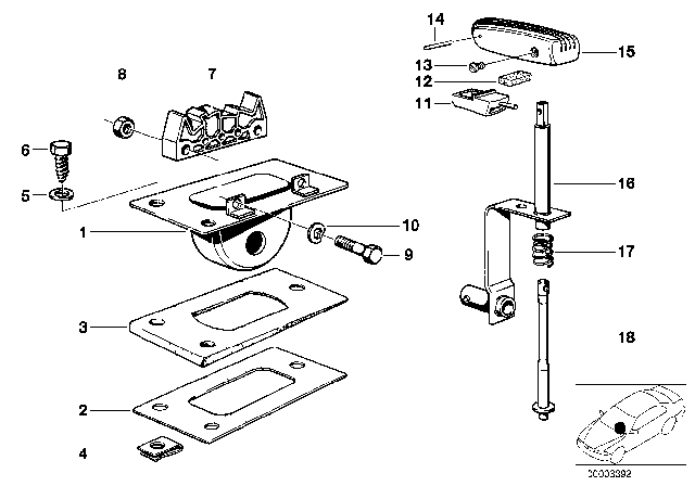 1979 BMW 320i Compression Spring Diagram for 25161204767