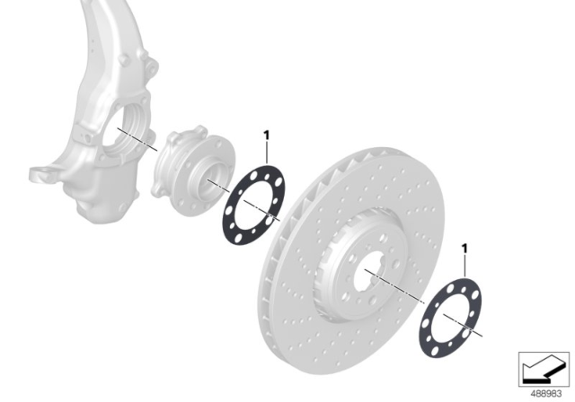 2014 BMW 640i Swivel / Wheel Bearing Front Puma62105224 Diagram