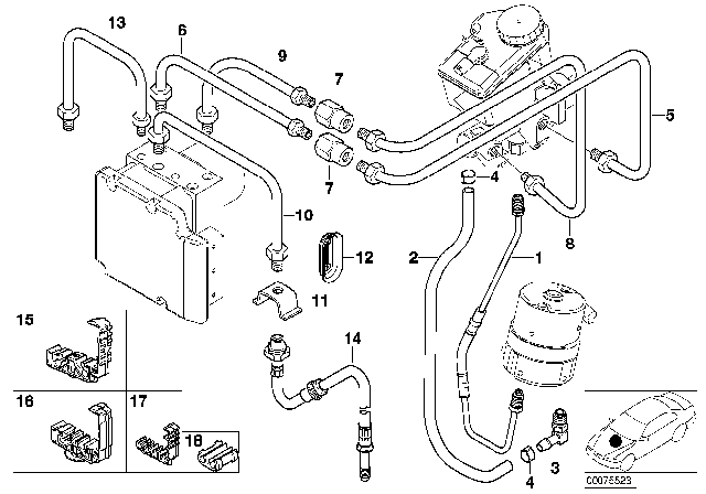 2004 BMW M3 Pipe Diagram for 34322282277