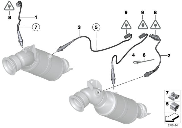 2010 BMW 760Li Oxygen Sensor Diagram for 11787539136