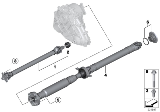 2017 BMW X4 Drive Shaft Diagram