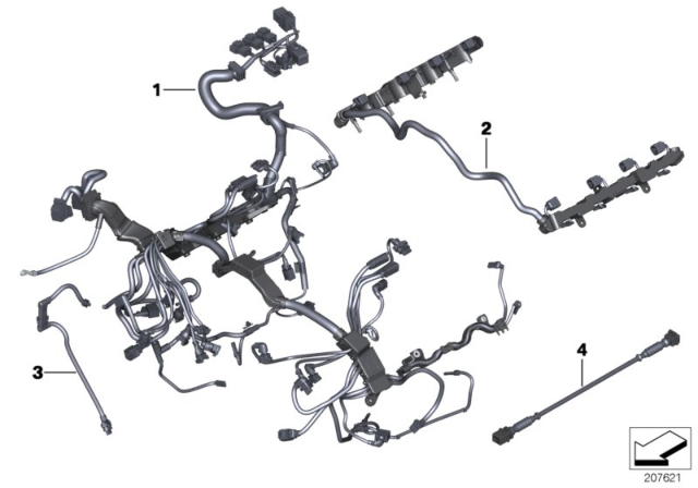 2012 BMW Alpina B7 Engine Wiring Harness Diagram