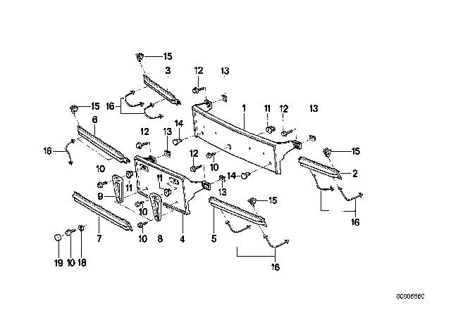 1995 BMW 840Ci Base Diagram for 51111970901