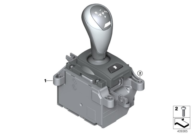 2018 BMW X6 M Gear Selector Switch Diagram for 61317849286