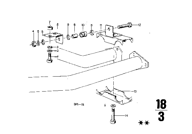 1974 BMW 3.0S Cooling / Exhaust System Diagram 3