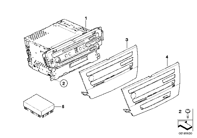 2010 BMW 128i CCC MD/CD Diagram