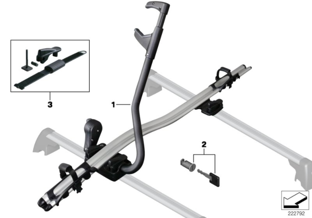 2003 BMW Alpina V8 Roadster Roof Rack Diagram